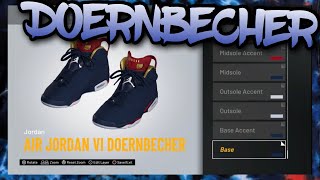 NBA 2K20 Shoe Creator  Air Jordan 6 “Doernbecherquot [upl. by Delastre918]