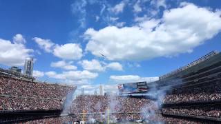 stealth bomber fly over at the Bears game [upl. by Caspar]