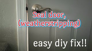 Fix light gap or weatherstripping apartmentmaintenance weatherstripping doorrepair [upl. by Ruomyes]