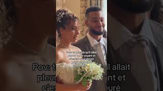 En vrai il a pleuré aussi mais ça se voit pas 🥹leilaetguilane couplegoals mariage weddingday [upl. by Tneciv615]