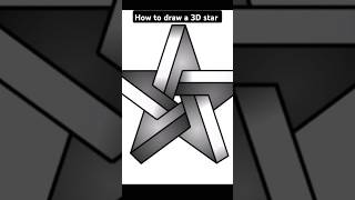 3D Star Drawing Tutorial Easy Step by StepHow to draw a 3D star for beginners viralshorts shorts [upl. by Rupert]