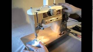 Singer 401A Sewing Machine Demo Video [upl. by Anirres962]