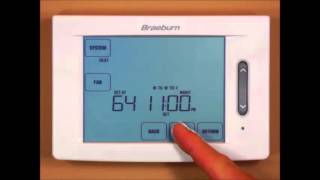 Braeburn Touchscreen Thermostat  Setting a 52 Day Program Schedule [upl. by Sivra]