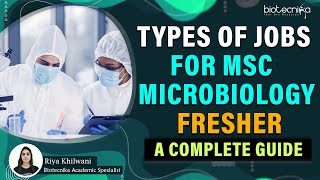 Types of Jobs Available For MSc Microbiology Fresher  A Complete Guide [upl. by Reffinnej]