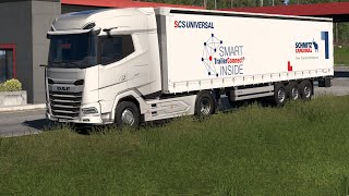 ETS 2  Using the Schmitz SCS Universal Trailer to Transport Milk Part 2 [upl. by Ahsinac668]