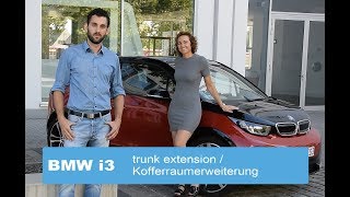 BMW i3 BEV trunk extension  Kofferraumerweiterung [upl. by Duwad]