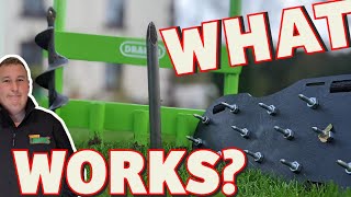 How to aerate your lawn without expensive tools  beginner DIY lawn care tips that work [upl. by Prichard]