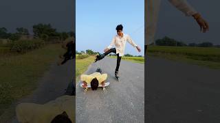 Skating Stunt Showcase Unbelievable Power Slides Revealed 🛼🔥 skating rollerskating shorts [upl. by Norvin375]