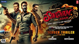 Singham Again  Trailer  Ajay Devgn Akshay Kumar Tiger Shroff  Rohit Shetty  TSeries [upl. by Jessie217]