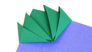 Easy Origami Bookmark Corner How to make a Corner Bookmark DIY [upl. by Odab]