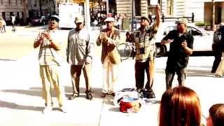 Doowop street singers in Manhattan [upl. by Allis]