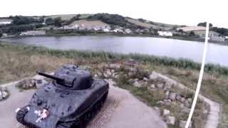 Slapton Sands Sherman Tank Unedited Clip  1 [upl. by Pru956]