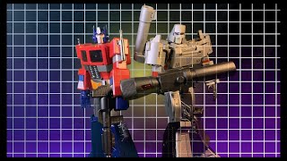 Optimus Prime Vs Megatron Stop Motion [upl. by Hanikahs]