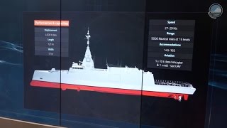 DCNS BELHRRA FrontLine Digital Frigate at Euronaval 2016 [upl. by Aelyak]