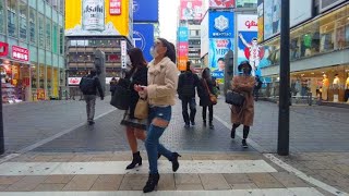 Walking from Shinsaibashi Nipponbashi and Namba on Sunday Afternoon [upl. by Elda]