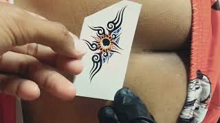 temporary tattoo beutiful 4K 2X  0312024 tattoos [upl. by Notanhoj]