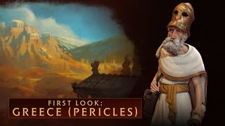 CIVILIZATION VI  First Look Greece Pericles [upl. by Cinomod]