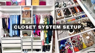 IKEA Pax Closet System  Part 1 of Setting Up amp Organizing My quotClofficequot ClosetOffice [upl. by Boys]