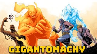 Gigantomachy  The Brutal War between Gods and Giants  Greek Mythology  See U in History [upl. by Graniah975]