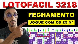 🟣 LOTOFACIL 3218 Resultado Dicas Analise e Sugestões [upl. by Tsenre926]