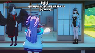 MMD Rush Hour 3  He is Mi and I am Yu AI Voice [upl. by Enegue]