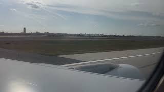 Airbus A319 Landing Overwing window POV [upl. by Arual]