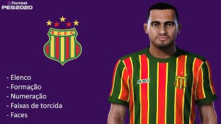 SAMPAIO CORRÊA PES 2020  100 ATUALIZADO  ELENCO FORMAÇÃO NUMERAÇÃO E MUITO MAIS [upl. by Nonnek]