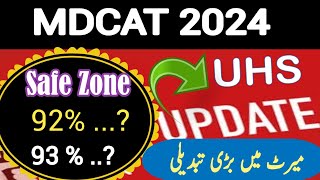 UHS MBBS Expected Merits 2024  MDCAT Analysis UHS  UHS Safe Zone MBBS 2024 [upl. by Tavish]