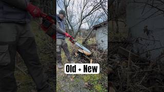 Homelite SXL  Stihl 25in bar and chain stihl chainsaw woodworking [upl. by Huberto]