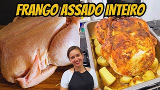 COMO FAZER FRANGO ASSADO NO FORNO MELHOR QUE DE PADARIA  MUITO SUCULENTO [upl. by Maurits187]