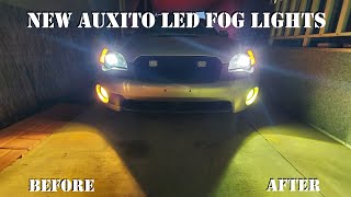 The Subaru Gets Some New Auxito LED Fog Light Bulbs [upl. by Nicola]