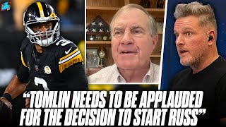 quotTomlin Needs To Be Applauded For Decision To Start Russell Wilsonquot Bill Belichick  Pat McAfee [upl. by Abigail]