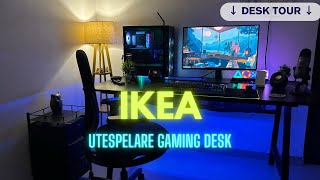 IKEA Utespelare Gaming Desk Tour Installation LongTerm Review Desktop Accessories [upl. by Giorgio264]