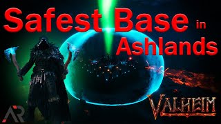 BUNKER Base in ASHLANDS StepbyStep Instructions  Valheim [upl. by Berk816]