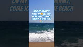 Check out my guided meditation beach ocean peace guidedmeditation visualization meditation [upl. by Paschasia]