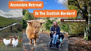 ACCESSIBLE RETREAT IN THE SCOTTISH BORDERS Netherurd Garden House Highland Cows and Autumnal Walks [upl. by Lurette]