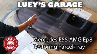 Mercedes W210 E55 AMG Episode 8  Parcel shelftray restoration for less than 20 [upl. by Pantin470]