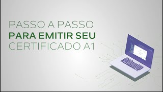 Passo a passo para emitir o seu Certificado Digital A1 [upl. by Ecnirp]