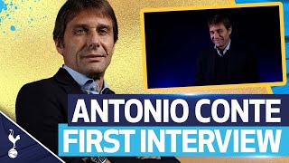 Antonio Contes first interview as Tottenham Hotspur Head Coach [upl. by Blackburn]