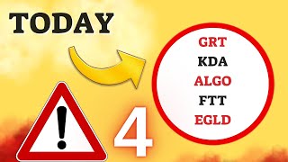 UPDATE Prediction 02JUN GRT KDA ALGO FTT EGLD Crypto Technical Analysis [upl. by Lenahc254]