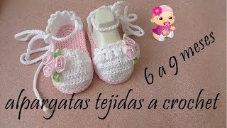 alpargatas tejidas a crochet [upl. by Yma]