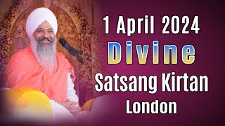 Live Recorded Satsang Kirtan  Romford  UK  01April2024  Sant Trilochan Darshan Das Ji [upl. by Sarat]