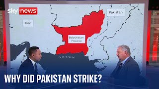 IranPakistan Why did Pakistan launch strikes into Iran [upl. by Atteloiv]