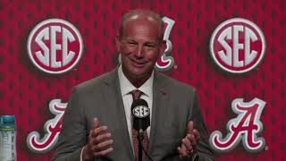 Kalen DeBoer 2024 SEC Media Days Press Conference Electronic Media Room [upl. by Godrich]