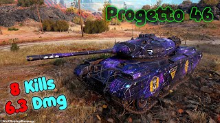 Progetto M35 mod 46 8 Frags 63K Damage by player 2has [upl. by Oicnanev]