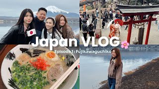 Japan Vlog Ep 1 Lake Yamanaka 🦢 Arakura Fuji Sengen Shrine Outlet Shopping amp eat eat eat 🍜🥟🍙🍱🍣🍛 [upl. by Idnor715]