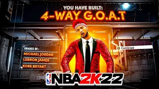 NEW quot4WAY GOATquot BUILD IS THE BEST BUILD ON NBA2K22  THIS AWESOME ISO BUILD SHOULDNT EXIST [upl. by Alihs]