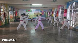 poomsae training  পুমসে্ প্রশিক্ষণ  ধাঁপে ধাঁপে শিক্ষা গ্রহন  KUKKIWON MOODUKKWAN BD [upl. by Cloots]