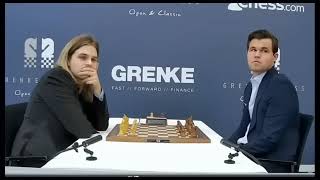 Magnus Carlsen Vs Richard Rapport  GRENKE CHESS [upl. by Ttennaej]