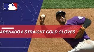 Arenado collects his sixth straight Gold Glove Award [upl. by Alix]